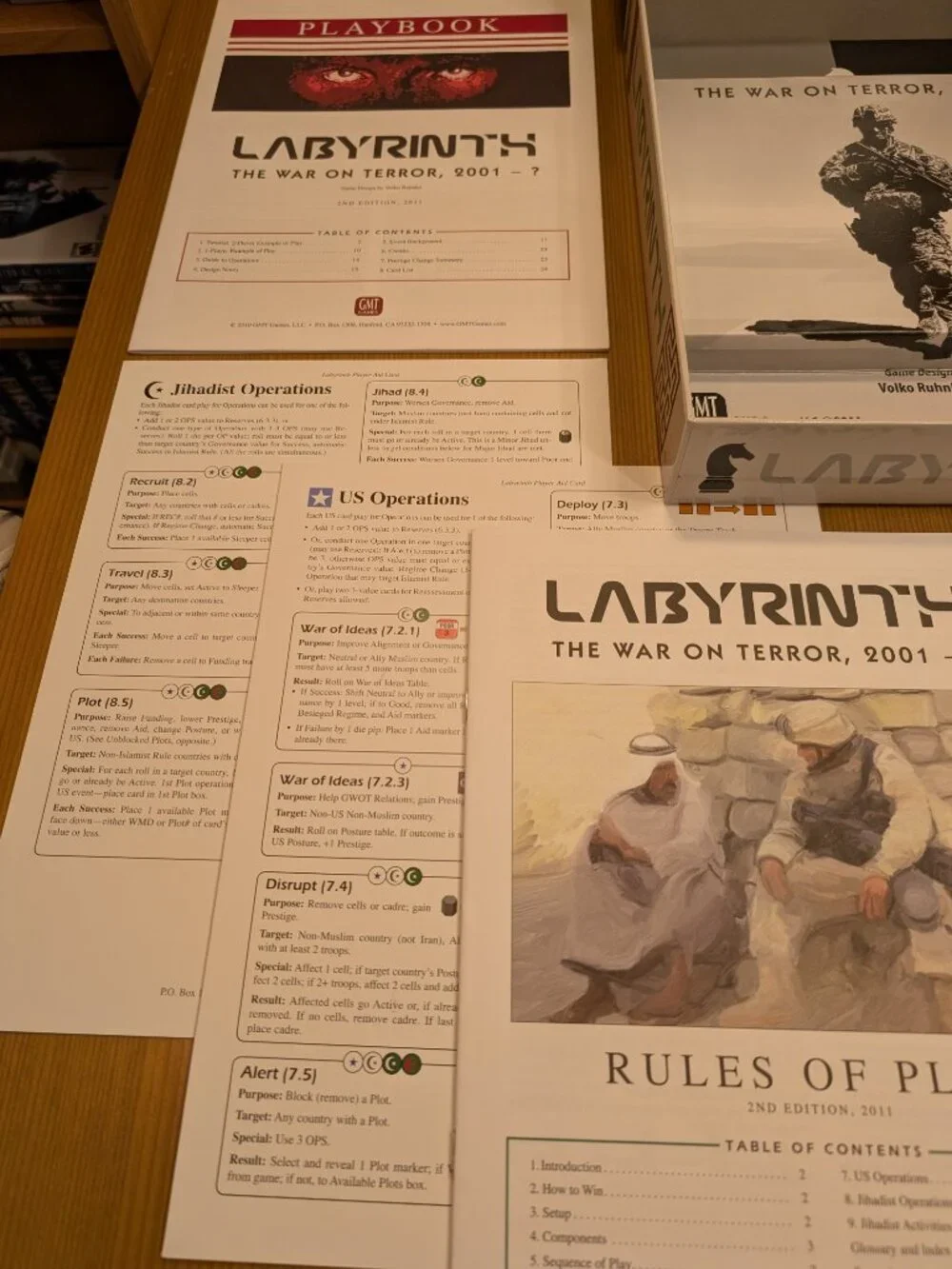 Labyrinth The War on Terror 2001-? Board Game (GMT Games, 2011) - Complete - EUC